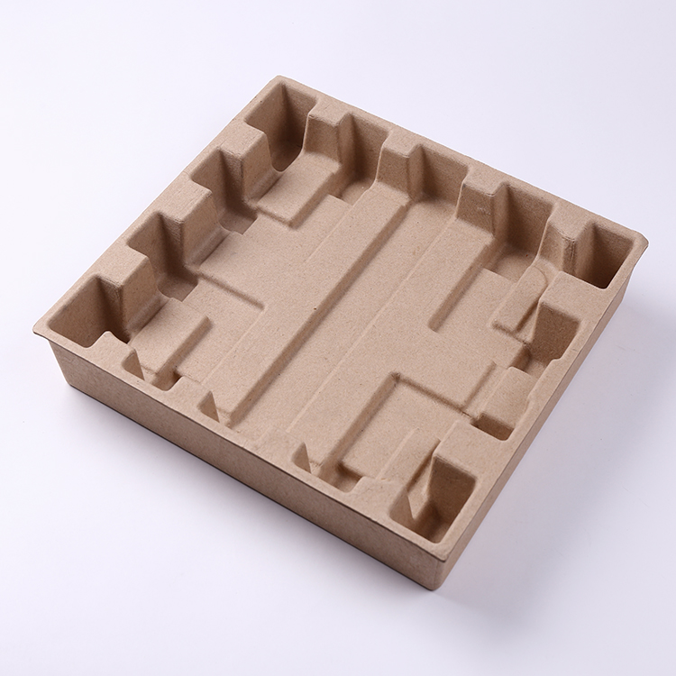 Brown Paper Pulp Molded Hardware Tray