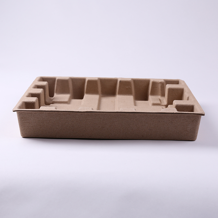 Brown Paper Pulp Molded Hardware Tray