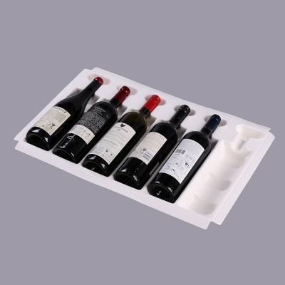 Eco-Friendly Bagasse Paper Pulp Tray Wine Bottle