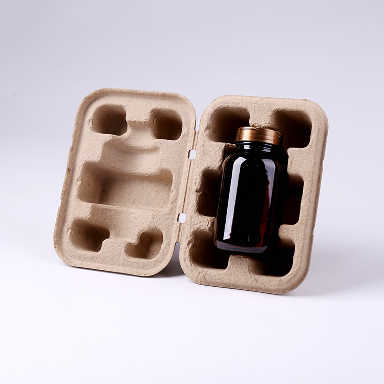 Recycled Corrugated Paper Pulp Molded Tray Bottle