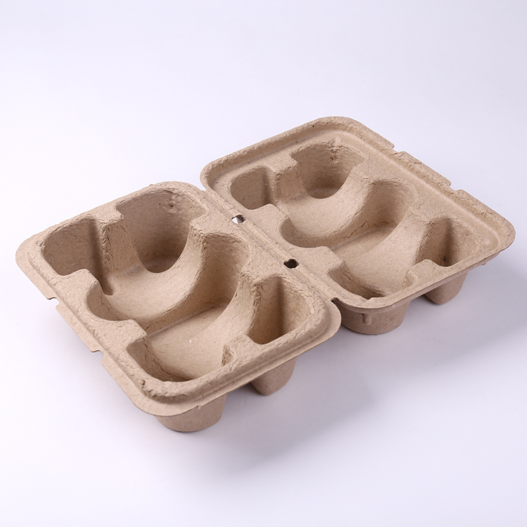 Recycled Corrugated Paper Pulp Molded Tray Bottle