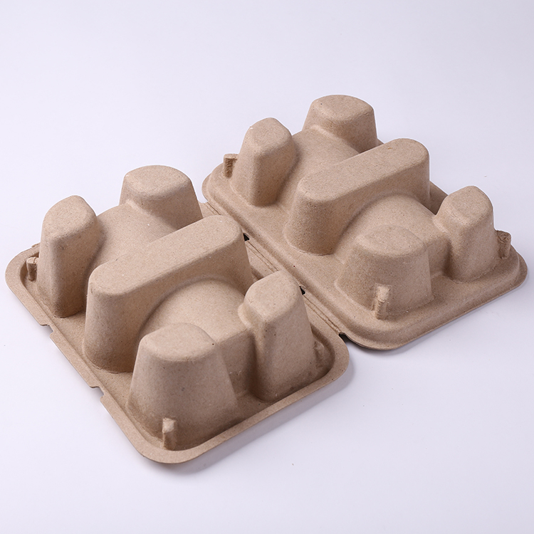 Recycled Corrugated Paper Pulp Molded Tray Bottle