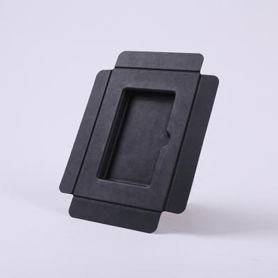Black Paper Pulp Molded Fiber Tray