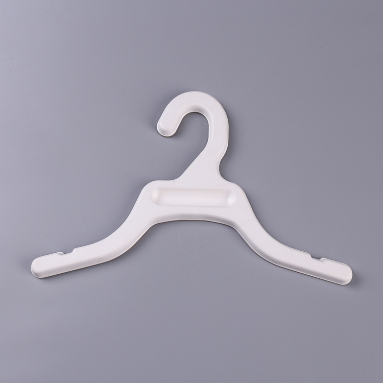 Custom biodegradable bagasse fiber molded disposable cloth hanger