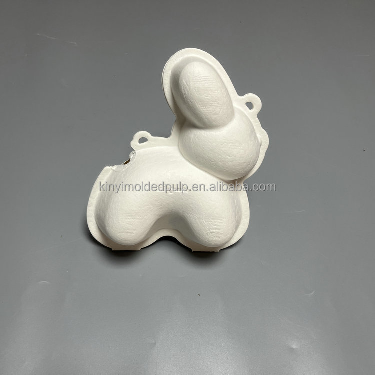 Dry press biodegradable bagasse fiber molded paper pulp light shell