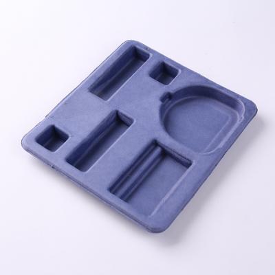 Eco friendly custom recycled paper pulp mould colorful packaging inner tray
