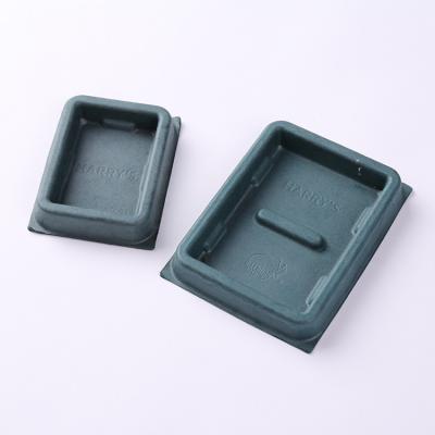 High end colorful paper pulp molded packaging insert fiber tray